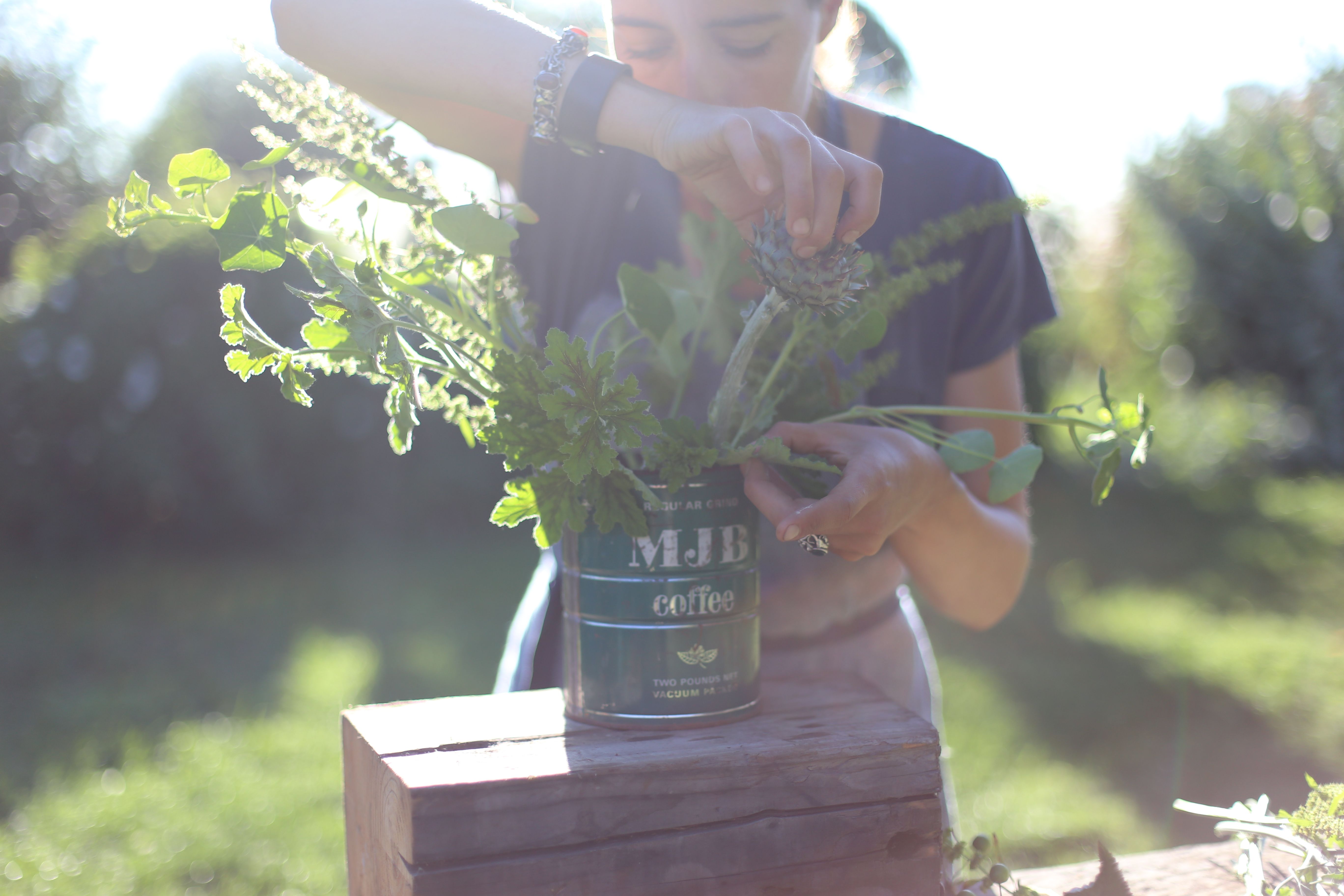 Erin Benzakein arranging flowers