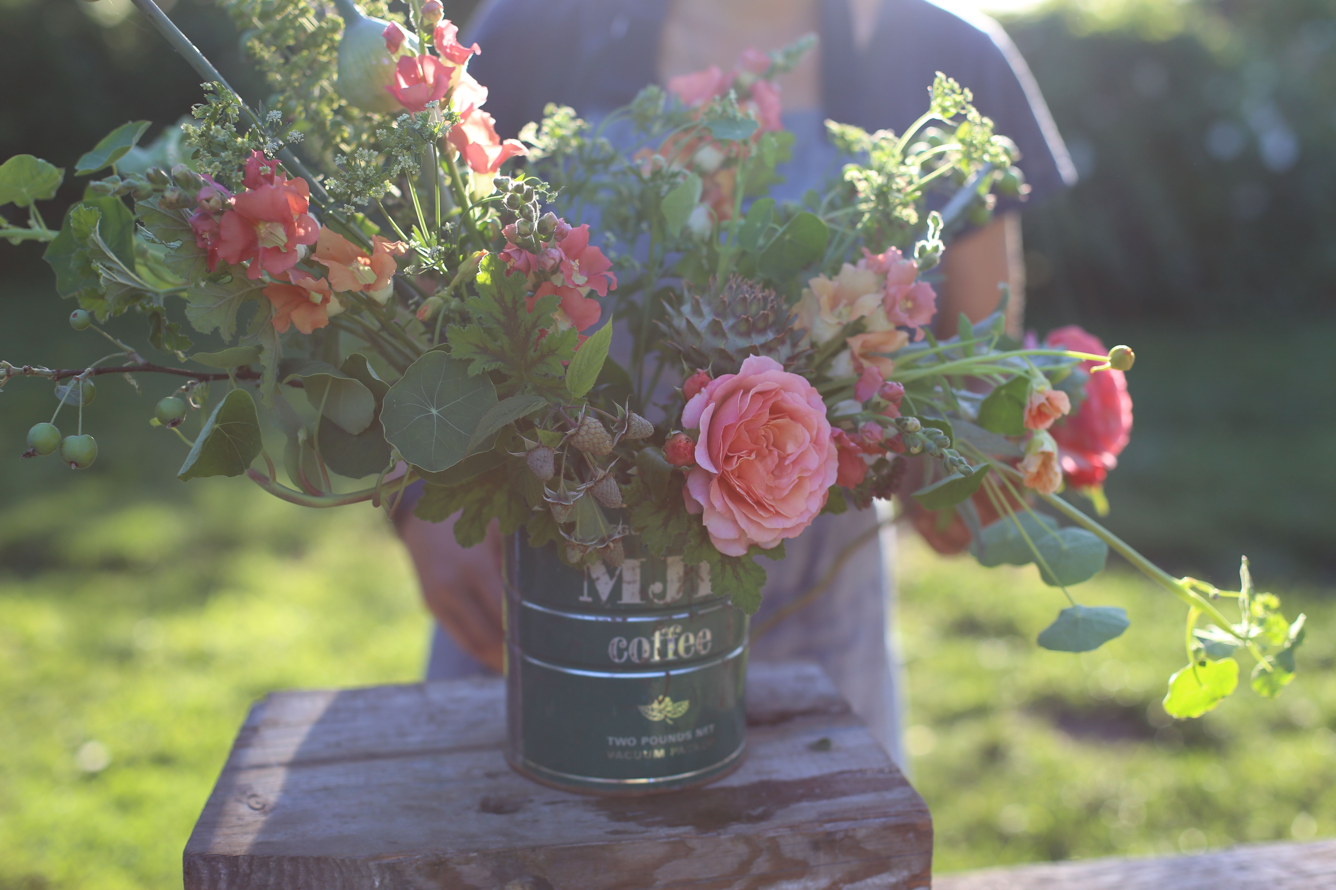 Erin Benzakein arranging flowers